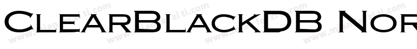 ClearBlackDB Normal字体转换